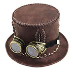 Chapeau en PU d’inspiration steampunk