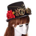 Chapeau féminin steampunk haut de forme