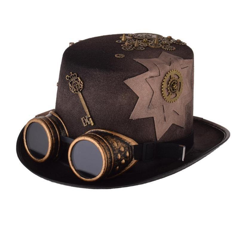 Chapeau haut de forme avec engrenages