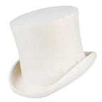 Chapeau haut-de-forme blanc