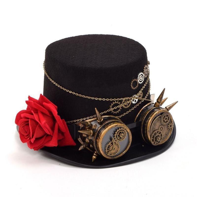 Chapeau haut de forme steampunk pour femme