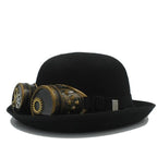 Chapeau melon doté de lunettes intégrées
