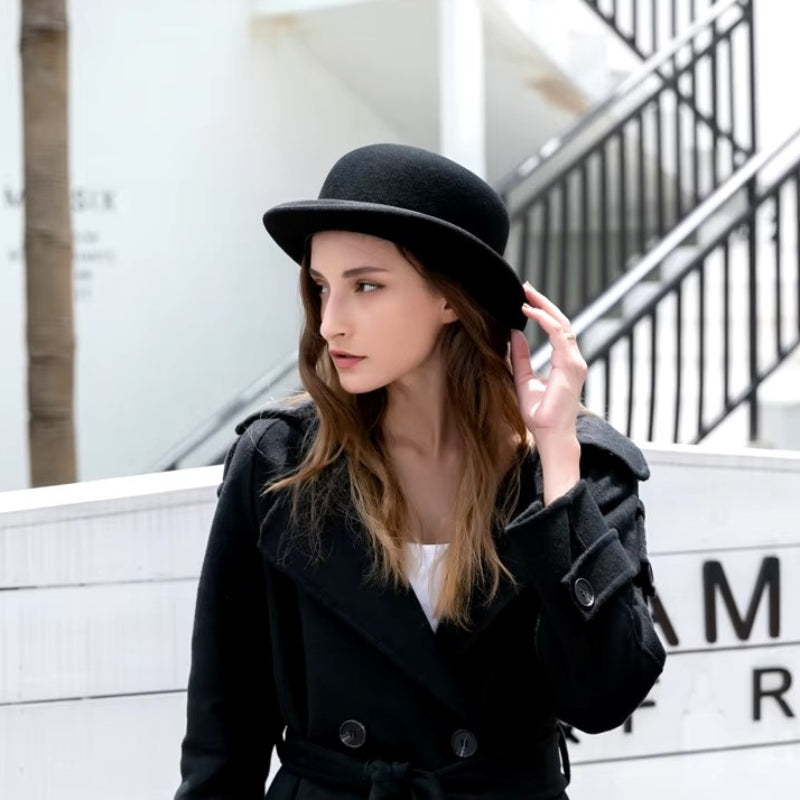 Chapeau rétro de type melon