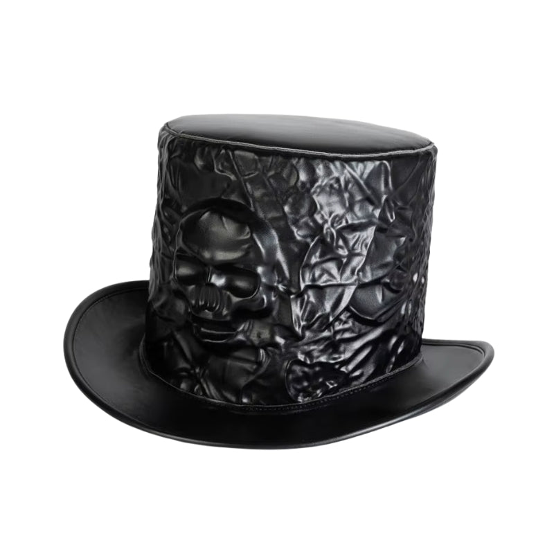 Chapeau skull d'inspiration steampunk
