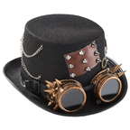 Chapeau steampunk à engrenage