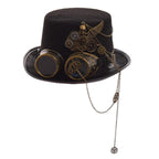 Chapeau steampunk avec lunettes