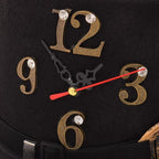 Chapeau steampunk avec ornement en plume