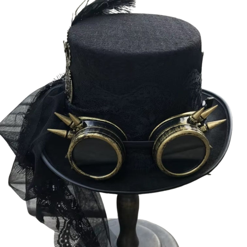 Chapeau steampunk en dentelle