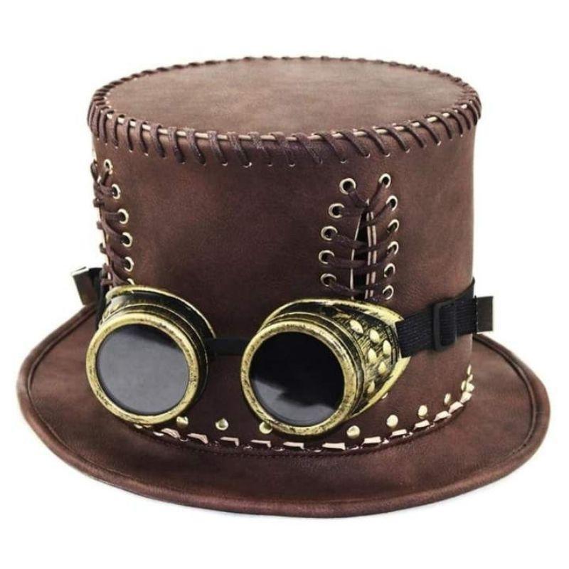 Chapeau steampunk en PU