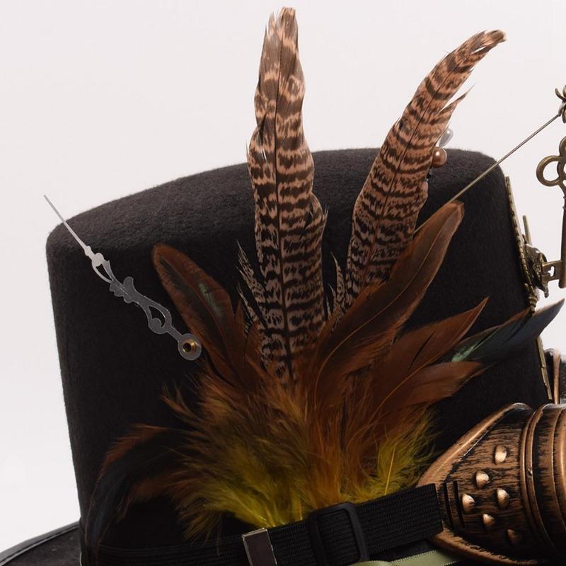Chapeau steampunk façon aventurier
