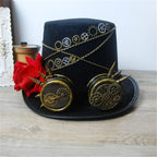 Chapeau steampunk féminin de forme haute