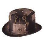 Chapeau steampunk marron