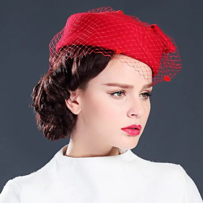 Chapeau steampunk pourvu d’une voilette