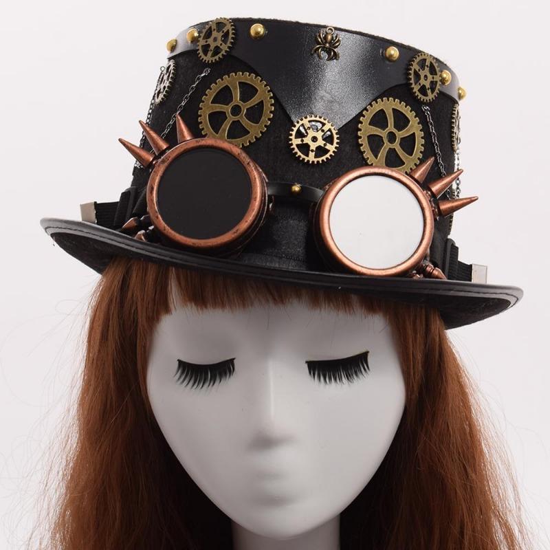 Chapeau steampunk style cabaret haut de forme