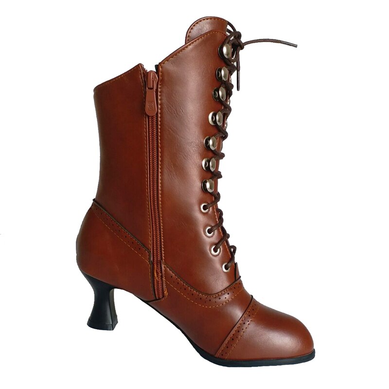Chaussures style victorien marron