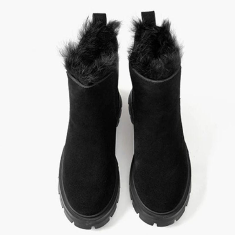 Chelsea boots avec fourrure