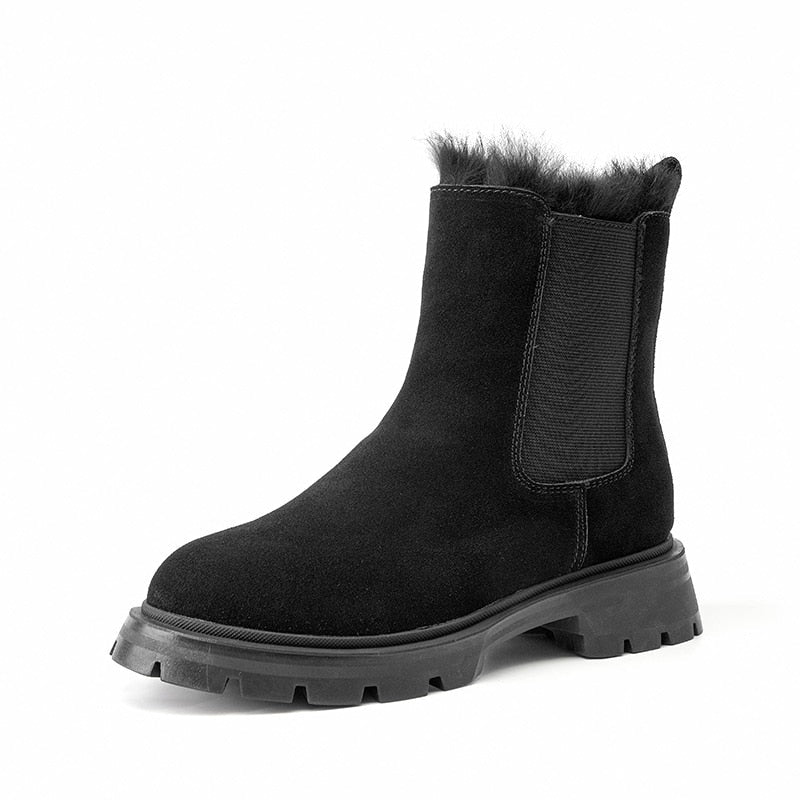 Chelsea boots fourrées