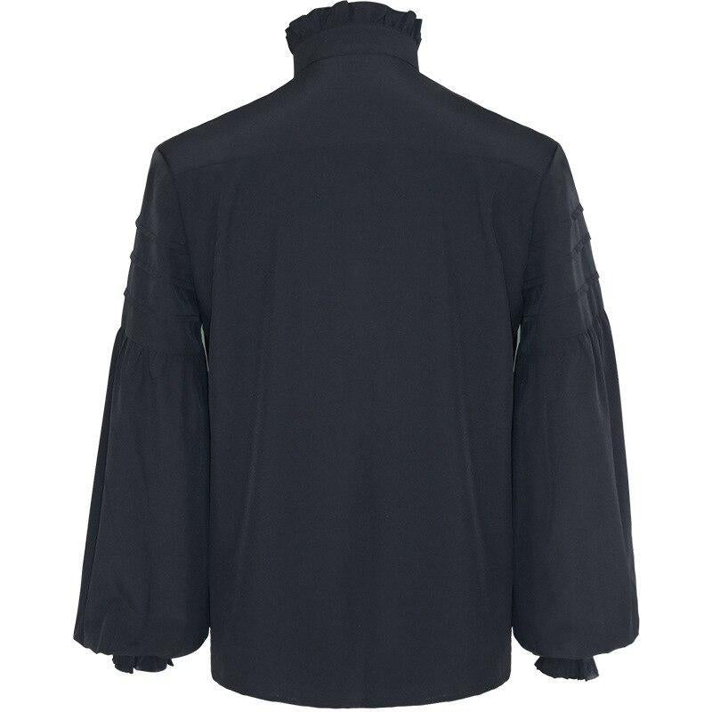 Chemise à col jabot victorienne homme