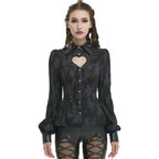 Chemise à col ouvert steampunk