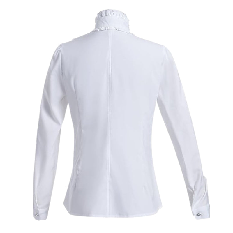 Chemise à jabot blanche de style victorien