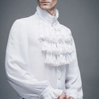 Chemise à jabot blanche homme