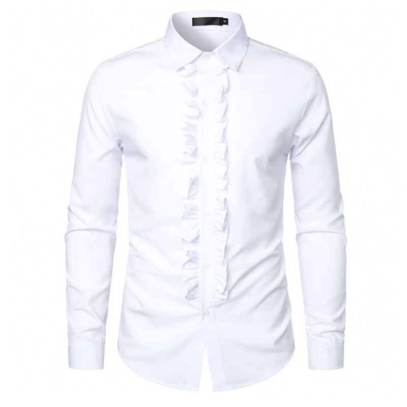 Chemise à volant destinée aux hommes