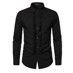 Chemise à volant pour homme