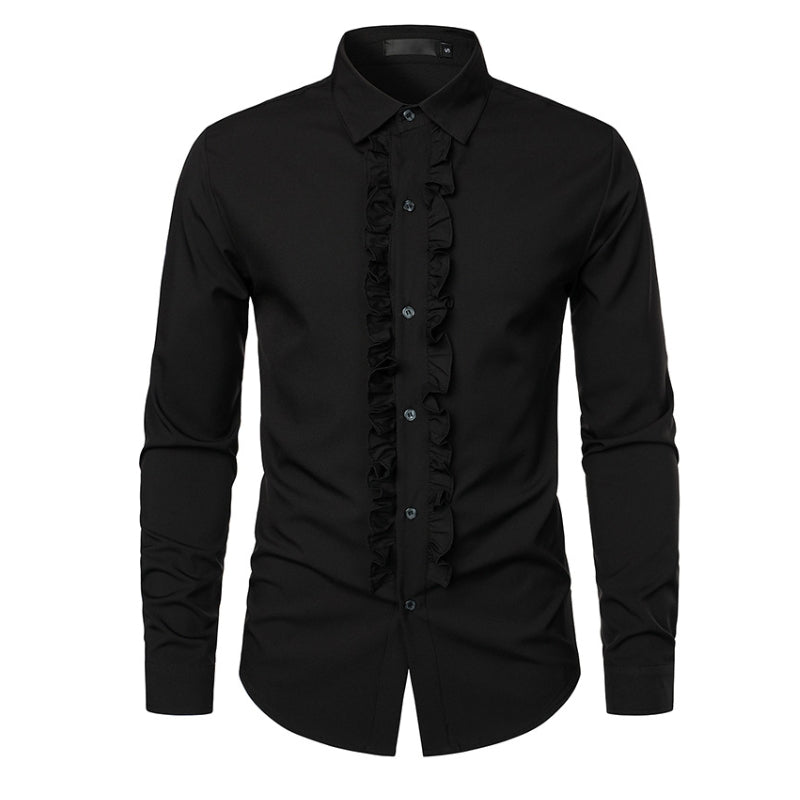 Chemise à volant pour homme