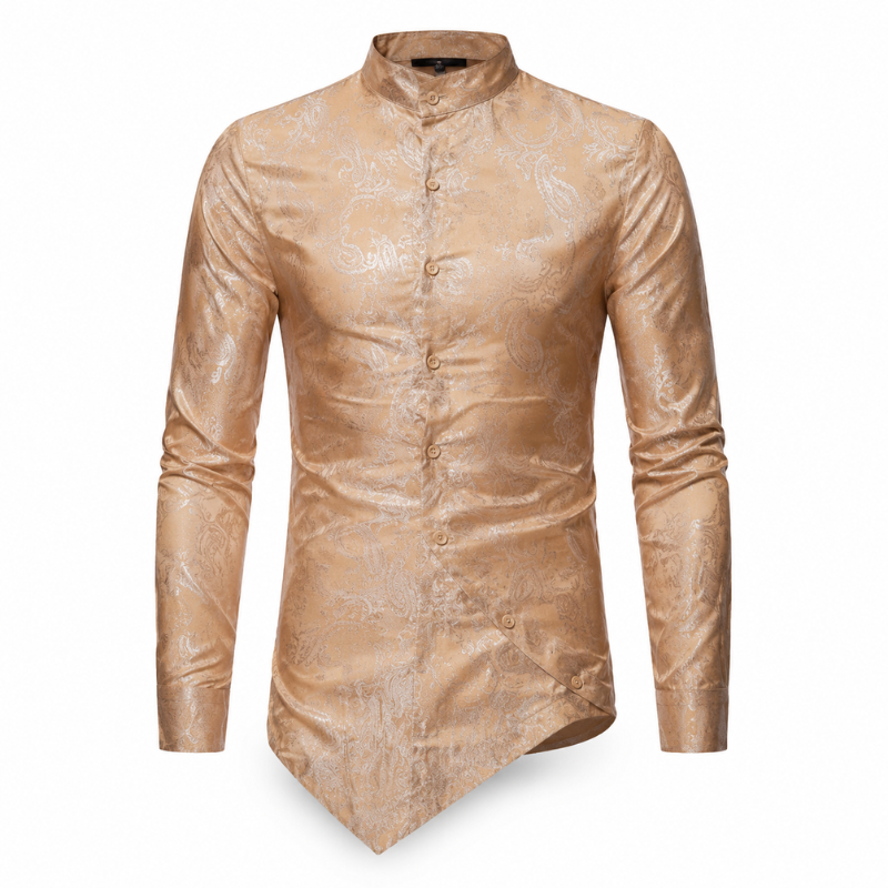 Chemise asymétrique conçue pour homme