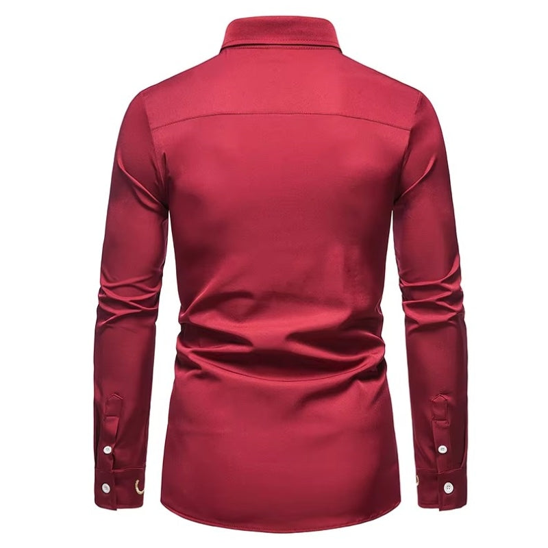 Chemise au boutonnage décentré asymétrique
