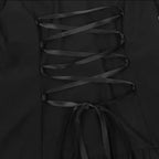 Chemise blanche avec jabot au style goth