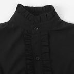 Chemise blanche goth ornée d’un jabot