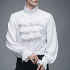 Chemise blanche homme ornée d’un jabot