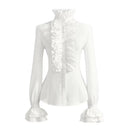 Chemise blanche pour femme au style steampunk