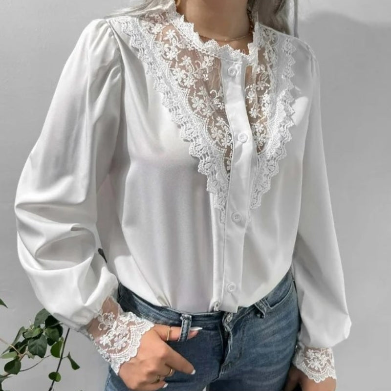 Chemise blanche style victorien