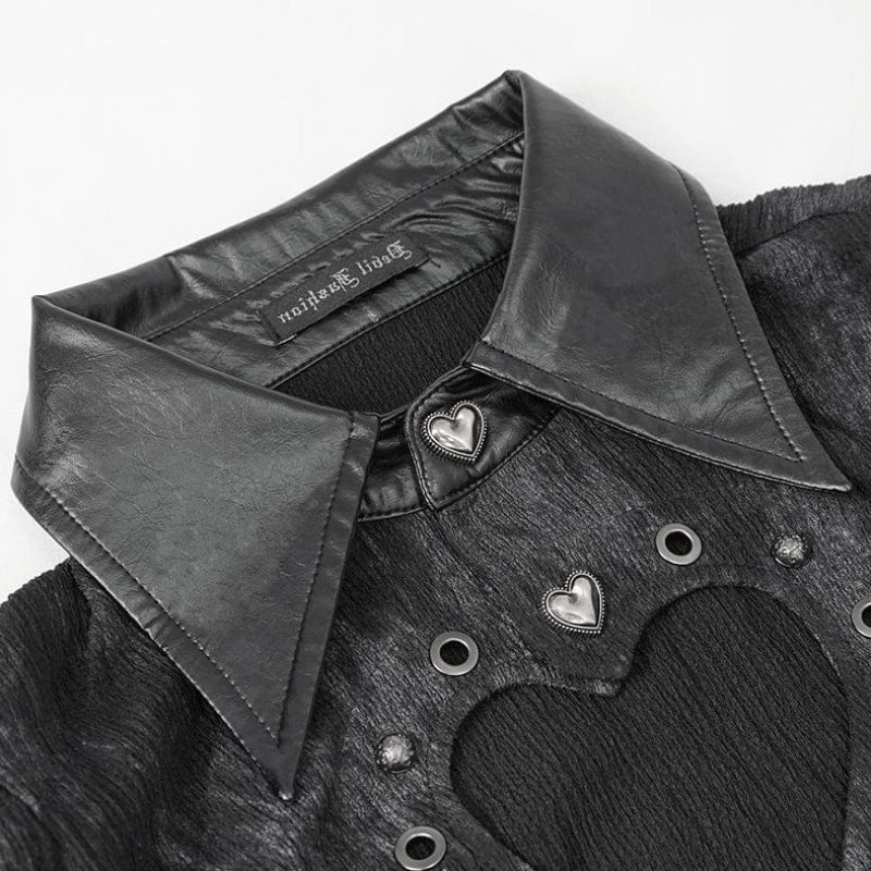Chemise col ouvert de style steampunk