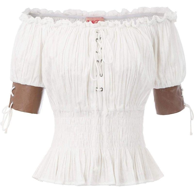 Chemise d'inspiration steampunk aux épaules dénudées