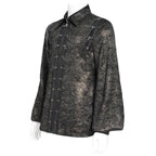 Chemise d'inspiration steampunk marron