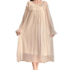 Chemise de nuit rétro blanche