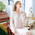 Chemise de nuit rétro blanche
