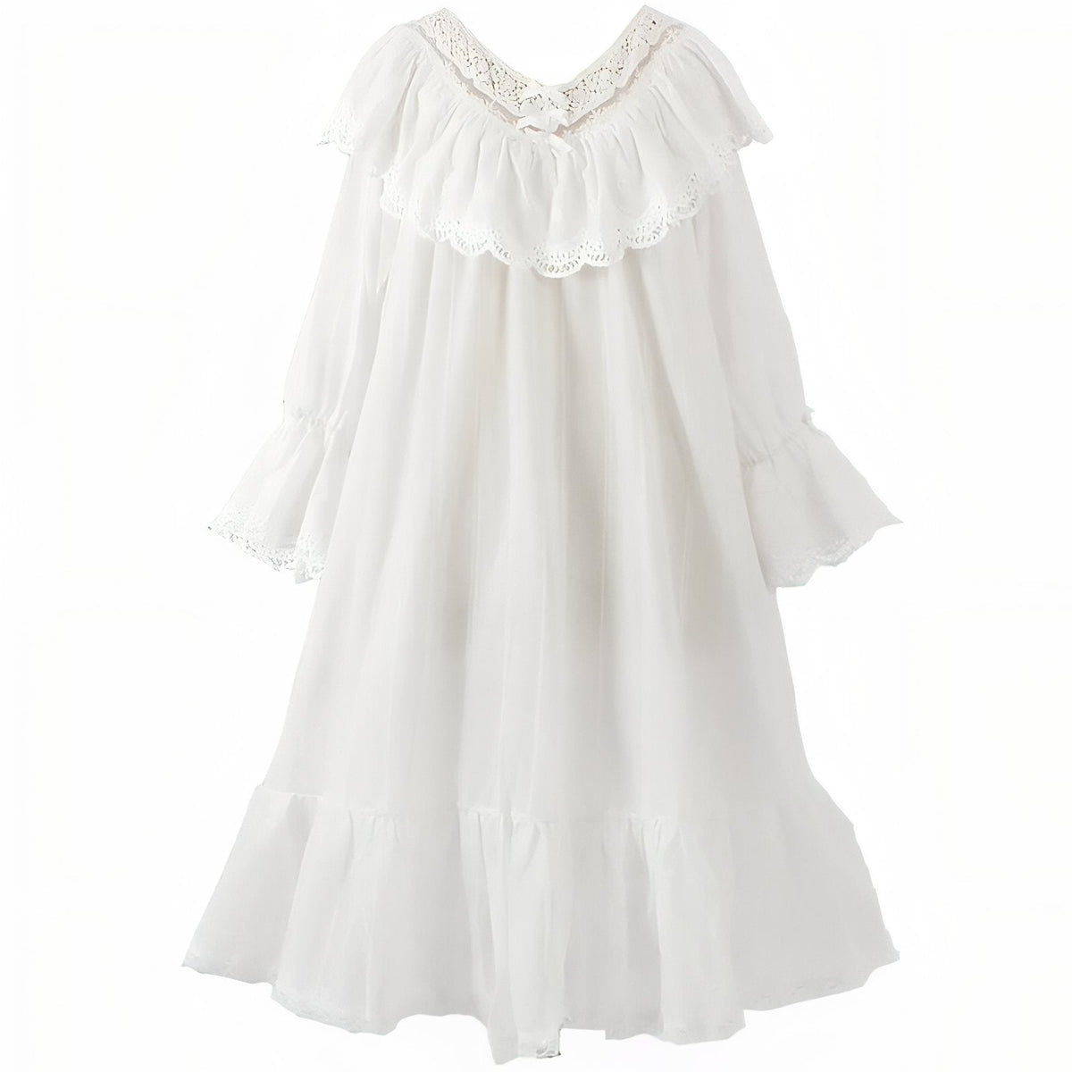 Chemise de nuit victorienne pour femme