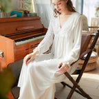 Chemise de nuit vintage blanche