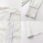 Chemise de style victorien blanche