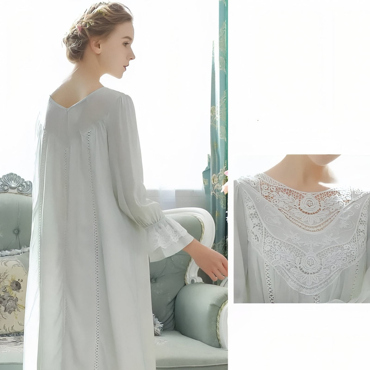 Chemise de style victorien pour la nuit