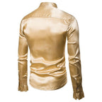 Chemise en satin gold style steampunk