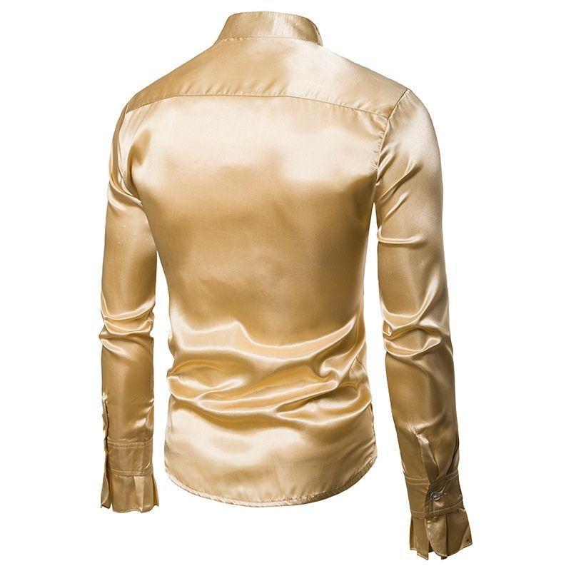 Chemise en satin gold style steampunk