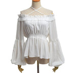Chemise féminine médiévale manches évasées