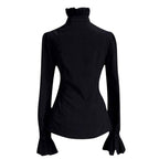 Chemise féminine victorienne ornée d’un volant