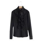 Chemise femme noire d’inspiration steampunk