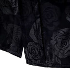 Chemise fleurie noire pour homme